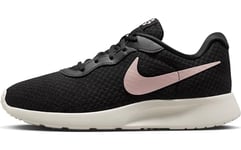 NIKE Women's WMNS Tanjun FLYEASE Sneaker, Black/Pink Oxford-SAIL, 9 UK