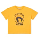 Stranger Things Dustin's Pearls Women's Cropped T-Shirt - Mustard - XL - Mustard