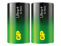 Batteri 1.5V LR20 / D GP Ultra Plus 2-pack