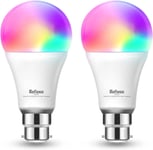 Smart Light Bulb Alexa B22 Bayonet Wifi Led Bulb 9W with Colour Changing Light,