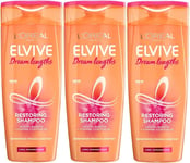 Loreal Paris Elvive Shampoo Dream Length  Long Hair 400ml x 3