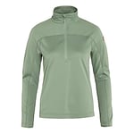 Fjallraven 87141-674 Abisko Lite Fleece Half Zip W Sweatshirt Women's Misty Green Size XXS