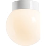 Tak- och väggarm. Klassisk Glob vit 200 glansig opal LED 10W 3000K
