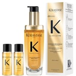Kérastase Elixir Ultime Refillable Hair Oil Bundle For All Hair Types with Argan Oil & Heat Protection