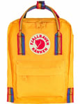 Fjallraven Unisex Kanken Mini Rainbow Backpack - Warm Yellow-Rainbow