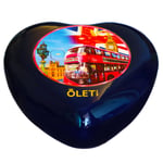 Oleti Heart Smart Bluetooth Speaker with extra Alexa Built-in, Romantic Picture & Crystal Anti-Scratching, TF/SD Card MP3, FM Radio, Color LED Lighting, 20H Playtime, Top 360 Speaker, Portable