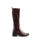 By Caprice Womens 25502 Boots - Brown Leather - Size UK 4
