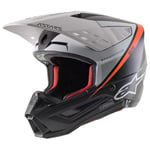 Alpinestars S-m5 Rayon Ece MX Helmet X Large Black White Orange Fluo Matt