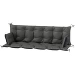 3-sits bänkdyna 180x110x8 cm bänkdyna med knytband, sittdyna, stolsdyna utomhus/inomhus, sittdyna, sittdyna, bänkdyna för trädgå