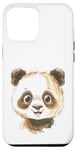 Coque pour iPhone 12 Pro Max Motif panda Happy Fun idéal pour l'école, unique