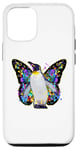 iPhone 14 Penguins can fly colorful butterfly wings penguin Case