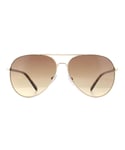 Calvin Klein Mens Sunglasses CK19314S 717 Gold Tortoise Brown Gradient Metal (archived) - One Size