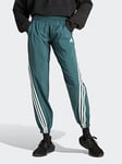 adidas Performance Train Icons 3-Stripes Woven Joggers - Green, Green, Size L, Women