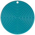 Le Creuset Cool Tool, Pot holder/trivet, Silicone, Round, 20 cm, Teal, 93000230490200