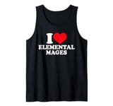 I Heart Elemental Mages, I Love Elemental Mages Custom Tank Top