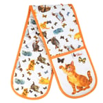 Double Oven Gloves Kitchen BBQ Grill Cooking Padded Heat Resistance Mitts Potholders Cotton Barbecue cat oven gloves grill gift Novelty Heat Mitten