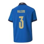 2020-2021 Italy Home Football Soccer T-Shirt (Kids) (Paolo Maldini 3)