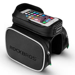 ROCKBROS bicycle bike top tube bag with touch screen window for 5.8-inch Smartphone - Satellite