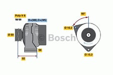 Generator Bosch - Mercedes - Sprinter, W210, W202, W638, C208, R129, W163, W220, W463, W140, C215, C140