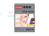 Activejet Ap4-160G100l (A4  100 Kopior) Glansigt Papper, Gloss, 160 G/M², Laser, A4, 21X29,7 Cm, Vit