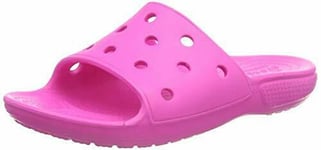 Crocs Unisex Kids’ Classic Slide Open Toe Sandals 5 Uk, Pink Electric 6qq