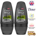 Dove Men+Care Minerals Sage Anti Perspirant Deo Roll On 48H Protection 50ml 2 Pk