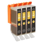 4 Yellow Ink Cartridges for Canon PIXMA iP4600 MP550 MP630 MP990
