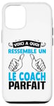 Coque pour iPhone 15 Pro Voici à quoi ressemble coach parfait Cadeau Coach