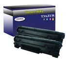 Lot de 2 Toners compatibles pour imprimante HP LaserJet M1214NFH, M1217NFW Noir - 2 000p - T3AZUR