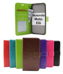 Crazy Horse Wallet Motorola Moto E6i (Svart)