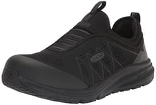KEEN Utility Men's Vista Energy Shift Low Composite Toe ESD Slip on Industrial Work Sneakers, Black/Black, 6.5 UK