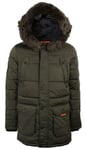Superdry Men's Chinook Parka Fur Hooded Jacket In Khaki// Bnwt, Coat,