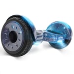 QINGMM Hoverboard,Intelligent Electric Scooters with Bluetooth Speaker And Colorful LED Light,Self Balancing Scooter for Kids And Adult,blue