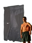 NEW NIKE Men's Laser Cut Heat Sealed Fit-Dry  Gym Fitness Shorts Black M