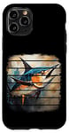 Coque pour iPhone 11 Pro espadon marlin art abstrait poisson de mer profonde, pêche pêcheur
