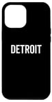 Coque pour iPhone 12 Pro Max Detroit Classic Retro City, ville natale de Detroiter, Michigan