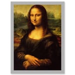 Leonardo Da Vinci Mona Lisa Vintage Classic Painting A4 Artwork Framed Wall Art Print