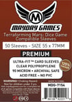 50 Mayday Games Premium Sleeves (55 x 77 MM) MDG7154 Terraforming Mars dice game