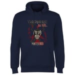 Looney Tunes Tasmanian Devil Monster Rock Hoodie - Navy - XXL