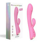 Love To Love Bunny & Clyde Tapping Rabbit Vibrator Pink Massager USB Sex Toy