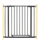 DreamBaby Ava Metal Safety Gate - Charcoal (Fits Gaps 75-81cm) Pressure Mounted