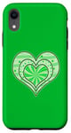 Coque pour iPhone XR Vert sapin de Noël motif cœur 2021