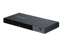 StarTech.com 4-Port 8K HDMI Switch, HDMI 2.1 Switcher 4K 120Hz HDR10+, 8K 60Hz UHD, HDMI Switch 4 In 1 Out, Auto/Manual Source Switching, Remote Control and Power Adapter Included - 7.1 Channel Audio/eARC (4PORT-8K-HDMI-SWITCH) - Video/audio switch - 4 x HDMI - stasjonær