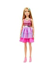 Barbie Large Doll, 28Ins Tall, With Blonde Hair And Shimmery Pink Dress