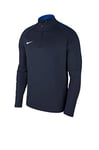 Nike Academy18 Drill Top Haut d'entrainement Enfant Obsidian/Royal Blue/White FR : L (Taille Fabricant : L)