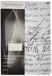Elbersdrucke Rideau de bistrot Loveletter 00 Blanc et Noir Semi-Transparent 48 x 140 cm Rideau Court pour Cuisine, Cuisine, Cuisine, Salle de Bain, intimité 198695
