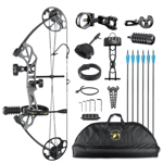 Topoint Compound Bow Starting 28 Rotating Mod Kit 28"- 19-70lbs RH Smoke