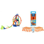 Hot Wheels Track Builder Action, Triple Loop Kit, Track Set & Fisher-Price BHT77 Mattel Hot Wheels Track Builder Pack with Vehicle