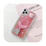 Sea Star Fish Rabbit Pearl Glitter Star Water Liquid Phone Case for iPhone 11 Pro X XS Max XR 6 6S 7 8 Plus 5 5S SE Soft Cover-6fish gold-for iPhone 11