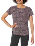 Amazon Essentials Women's Studio Relaxed-Fit Lightweight Crew Neck T-Shirt (Available in Plus Size), Black Confetti Print, M